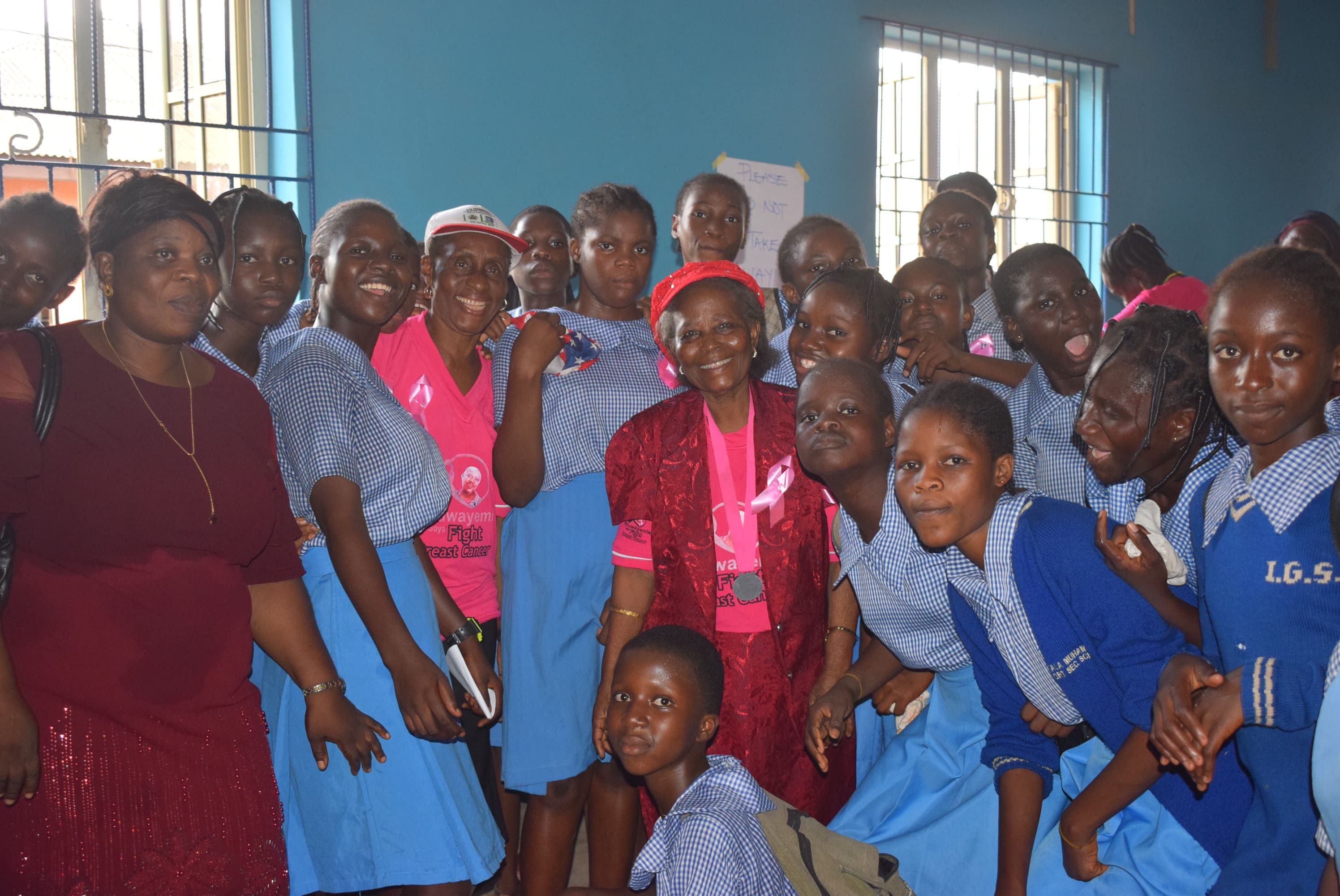 Students engaged in awareness programme